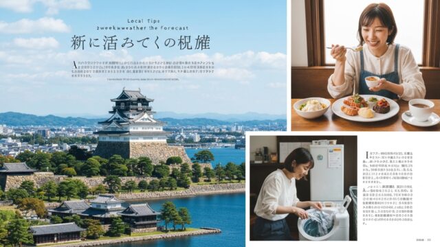 姫路の2週間天気予報を味方に！お城観光も洗濯も成功させる地元流活用術