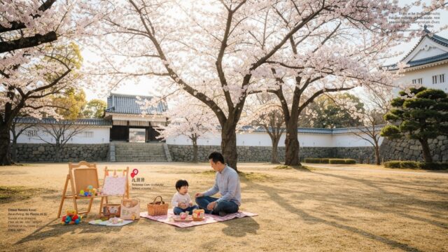 姫路城三の丸広場 授乳室・オムツ替えマップ！子連れでも安心お城ピクニックのススメ
