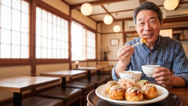 姫路駅すぐ！地元民が愛する「タコピア」で味わう絶品明石焼風たこ焼きランチ