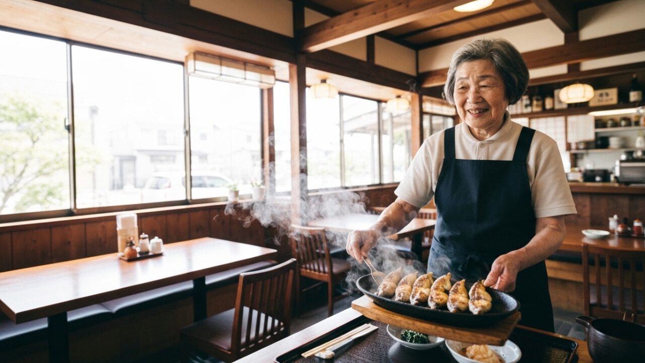 【姫路名物】駅近！熱々ぐじゃ焼き「森下」で地元のおばちゃんとアットホームランチ